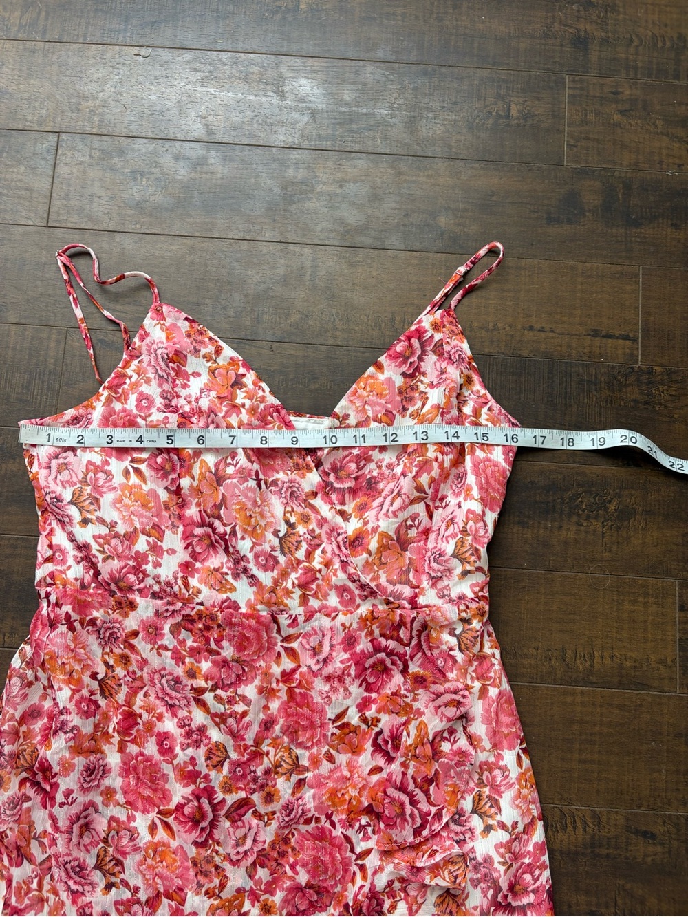 Lulus Always Enchanting  Pink Floral metallic dress - Picture 9 of 15